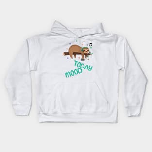 Lazy day,sloth day,relaxing day,sleepy day. Kids Hoodie